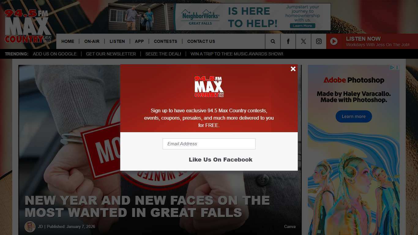 January 2026: Great Falls Most Wanted List Swells To 25