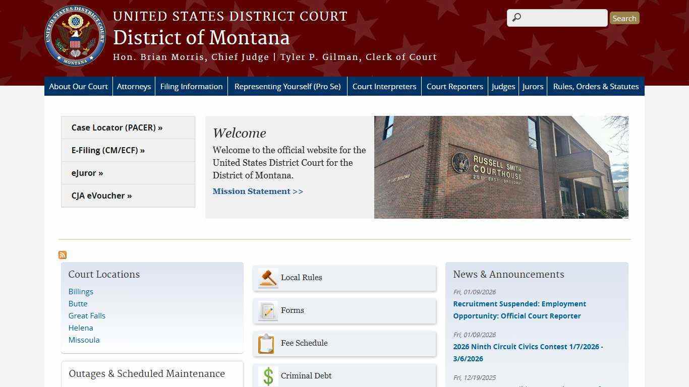 District of Montana | United States District Court