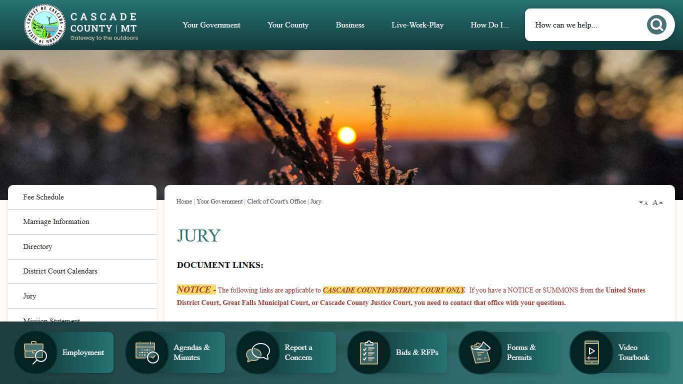 Jury | Cascade County, MT